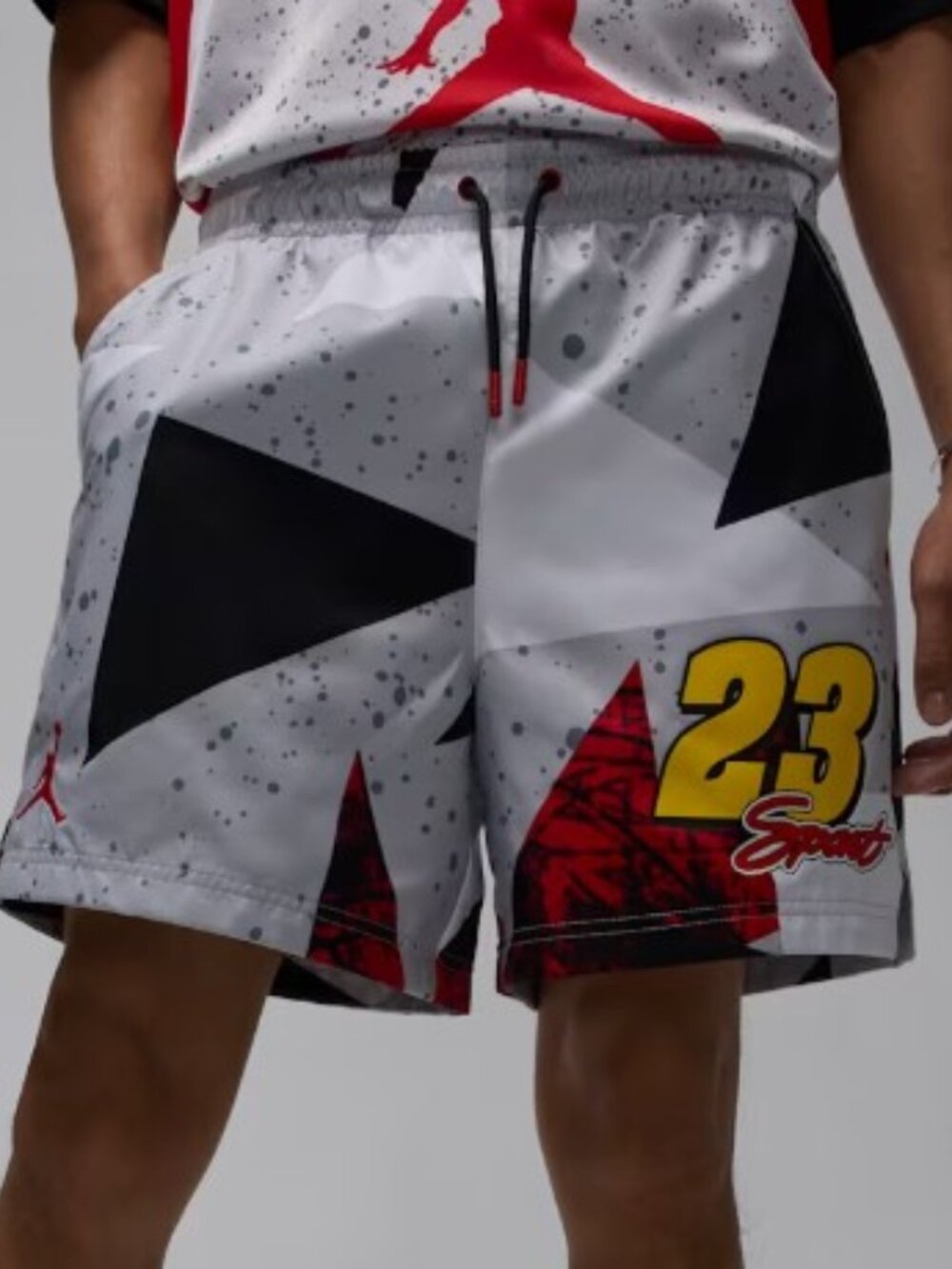Jordan Sport Essentials 5" Poolside Shorts Cement Grey Men's IB8818-011 $65